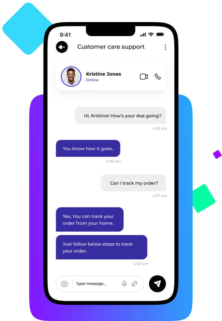 Secure Chat Services For Ecommerce app